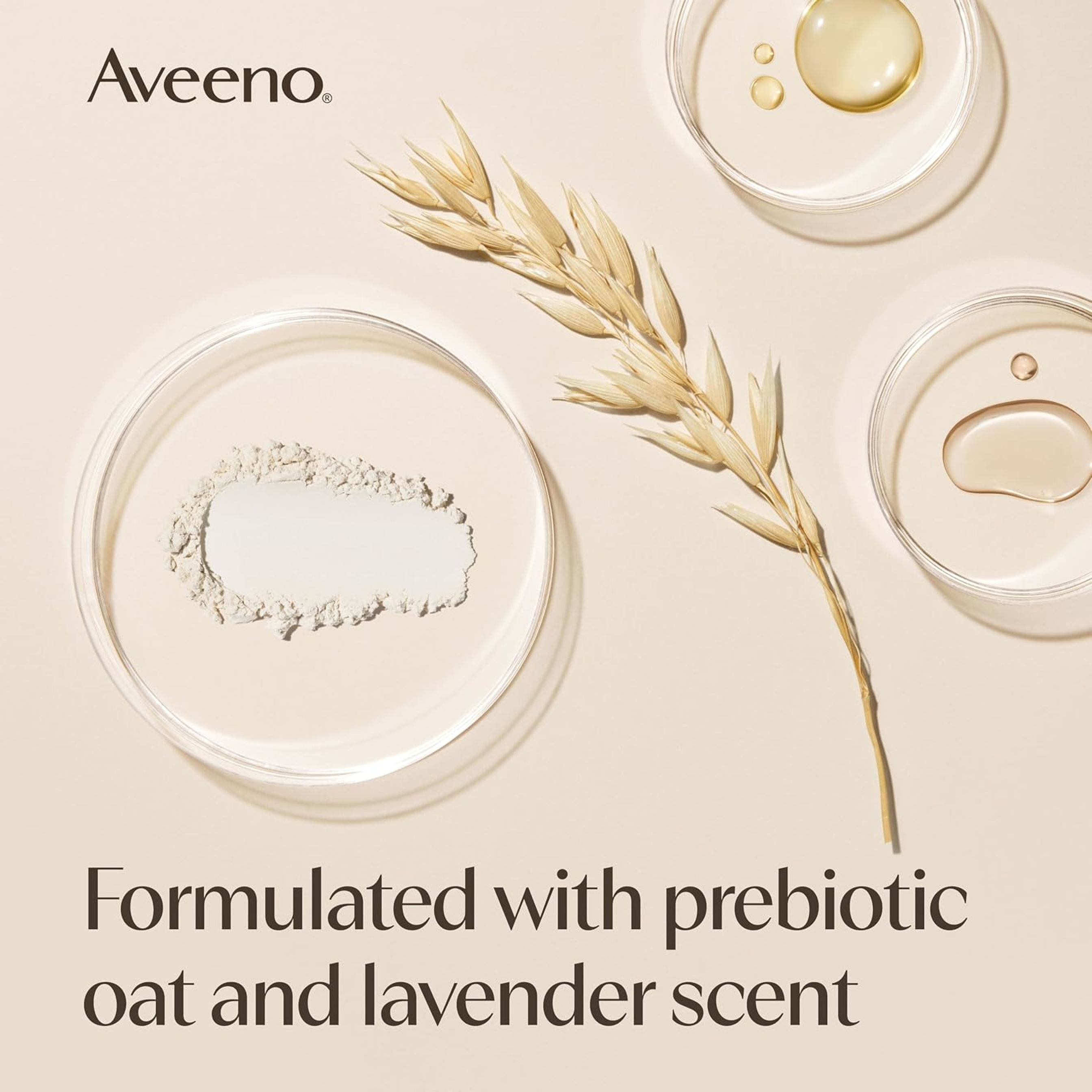 Aveeno Stress Relief Oat Body Wash 33 fl.oz - Lavender Scent with Nourishing Prebiotic Oat for Normal to Dry Skin 6