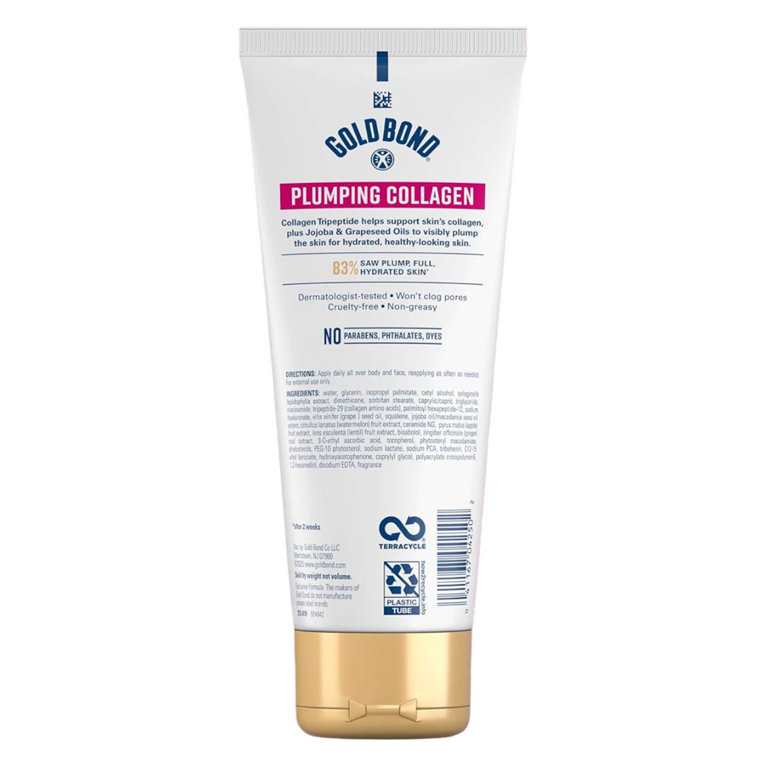 Gold Bond Plumping Collagen Body & Face Serum Lotion 8 oz - Hydrating Moisturizer, Cherry Blossom Scent 9