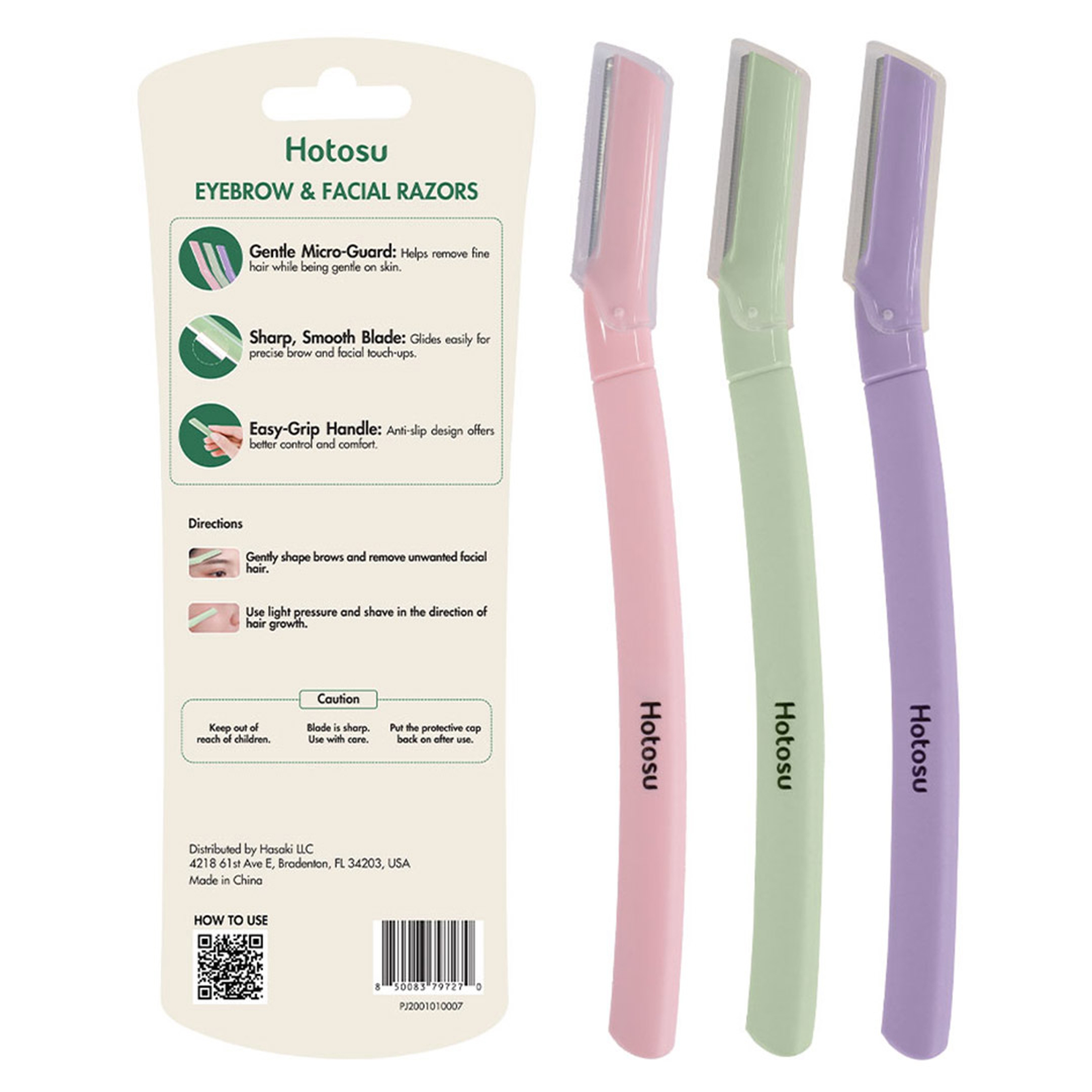 Hotosu Eyebrow And Facial Razors 3 Count - Multi-Purpose Tool 10
