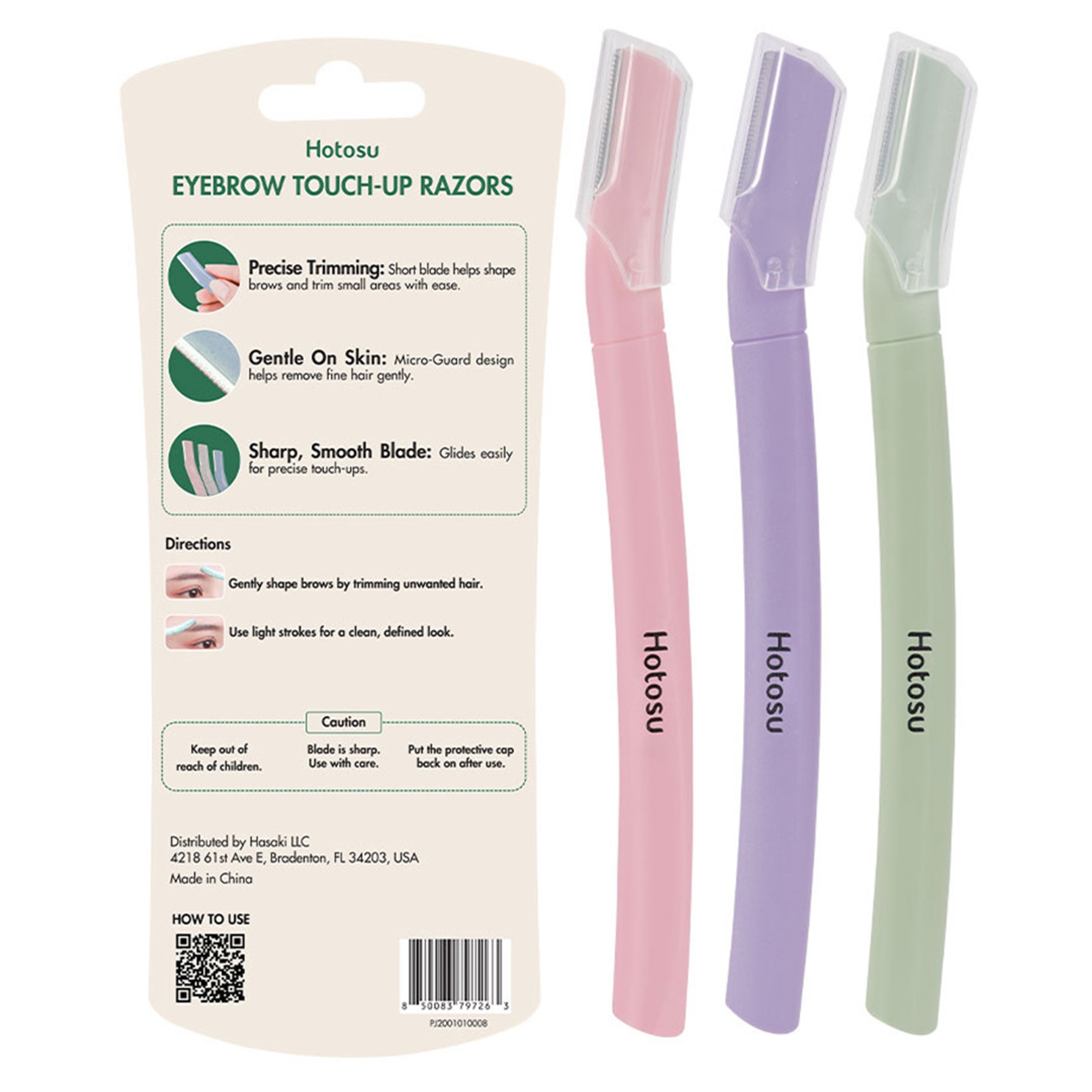 Hotosu Eyebrow Touch-Up Razor 3 Count - Precise Trimming 9