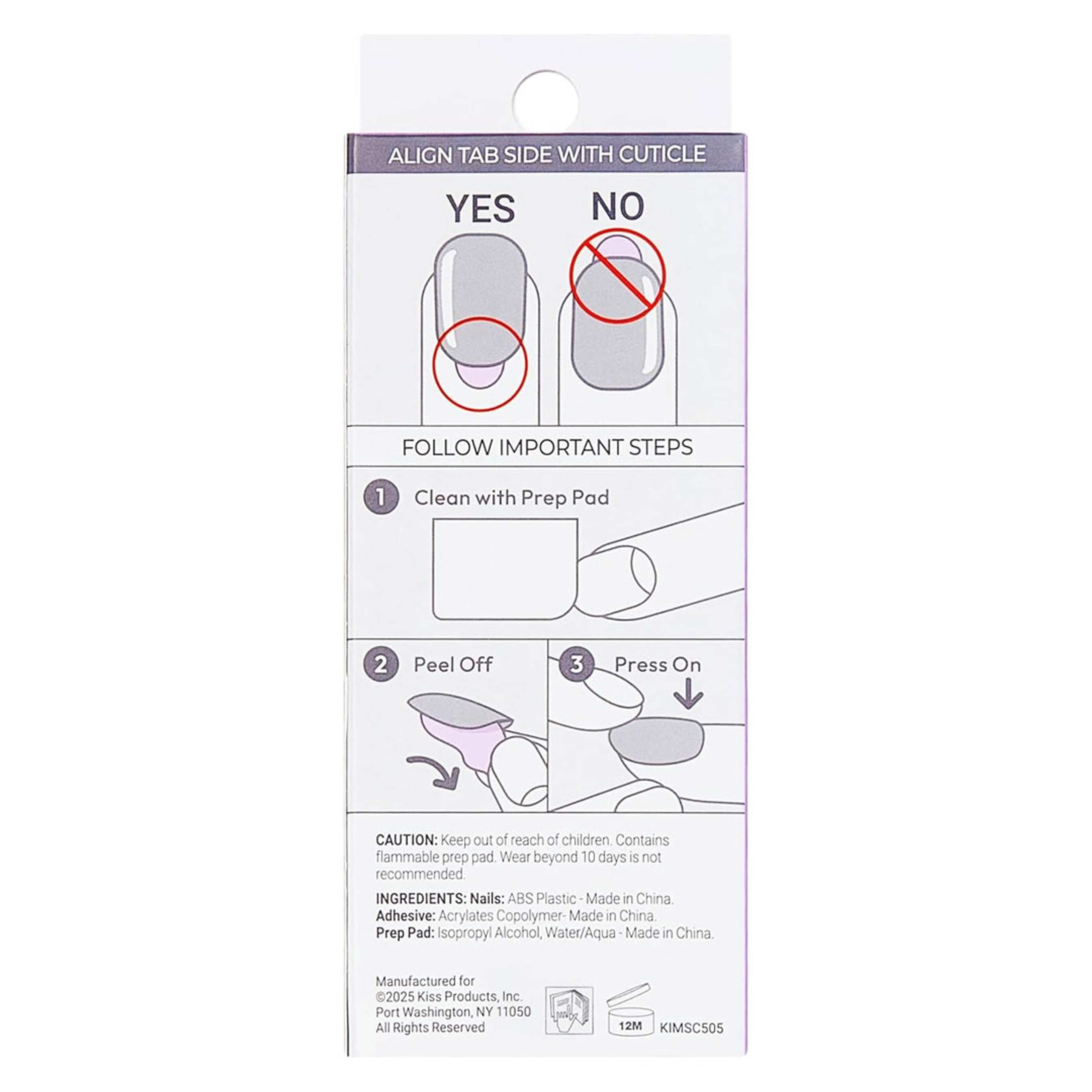 imPRESS No Glue Mani Press On Nails, Model, 30 Count - Classic French, Light Neutral & White Tip, Short Squoval 9