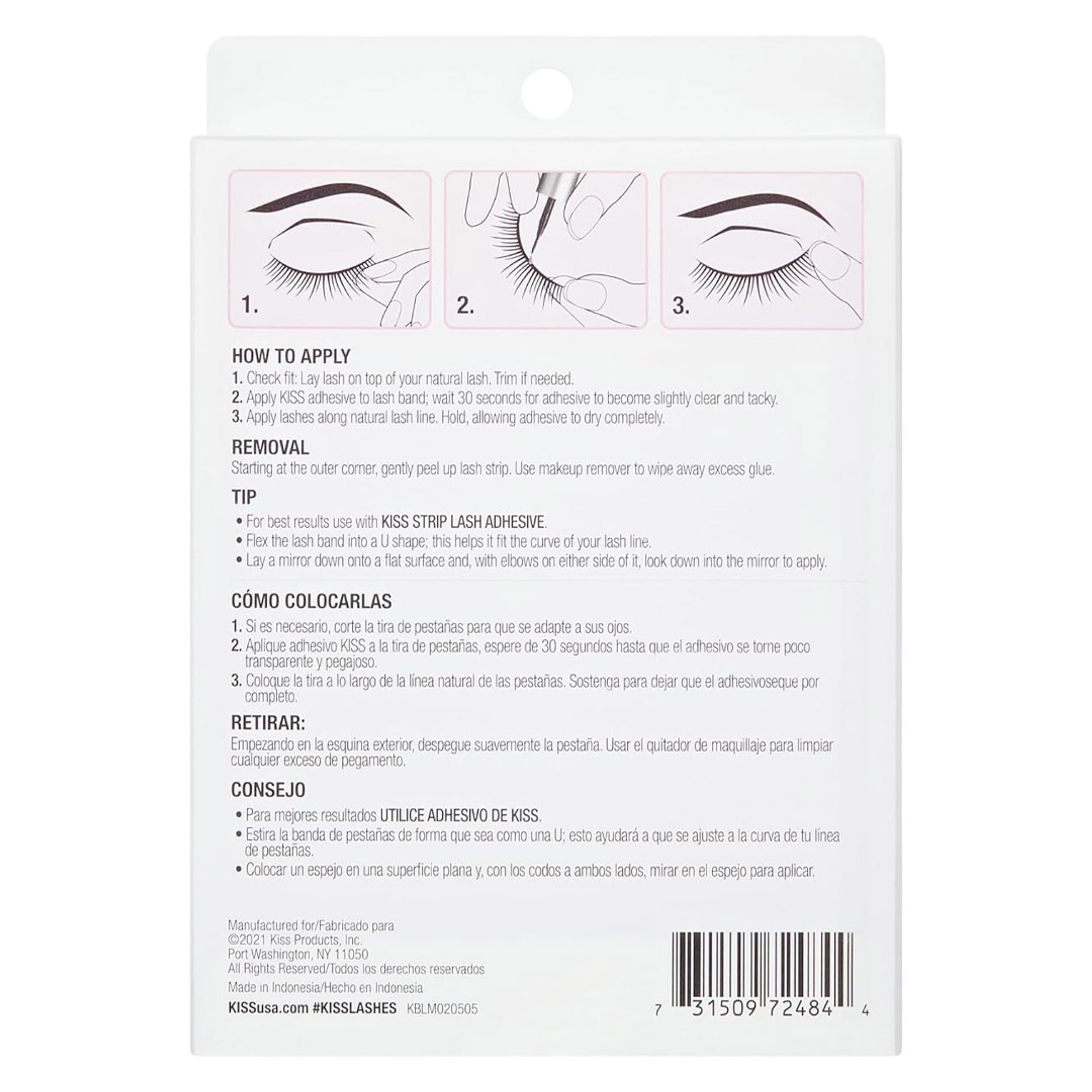 Kiss So Wispy False Eyelashes, Pompadour 16mm, 5 Pairs - Easy to Apply, Reusable Lash Clusters 9