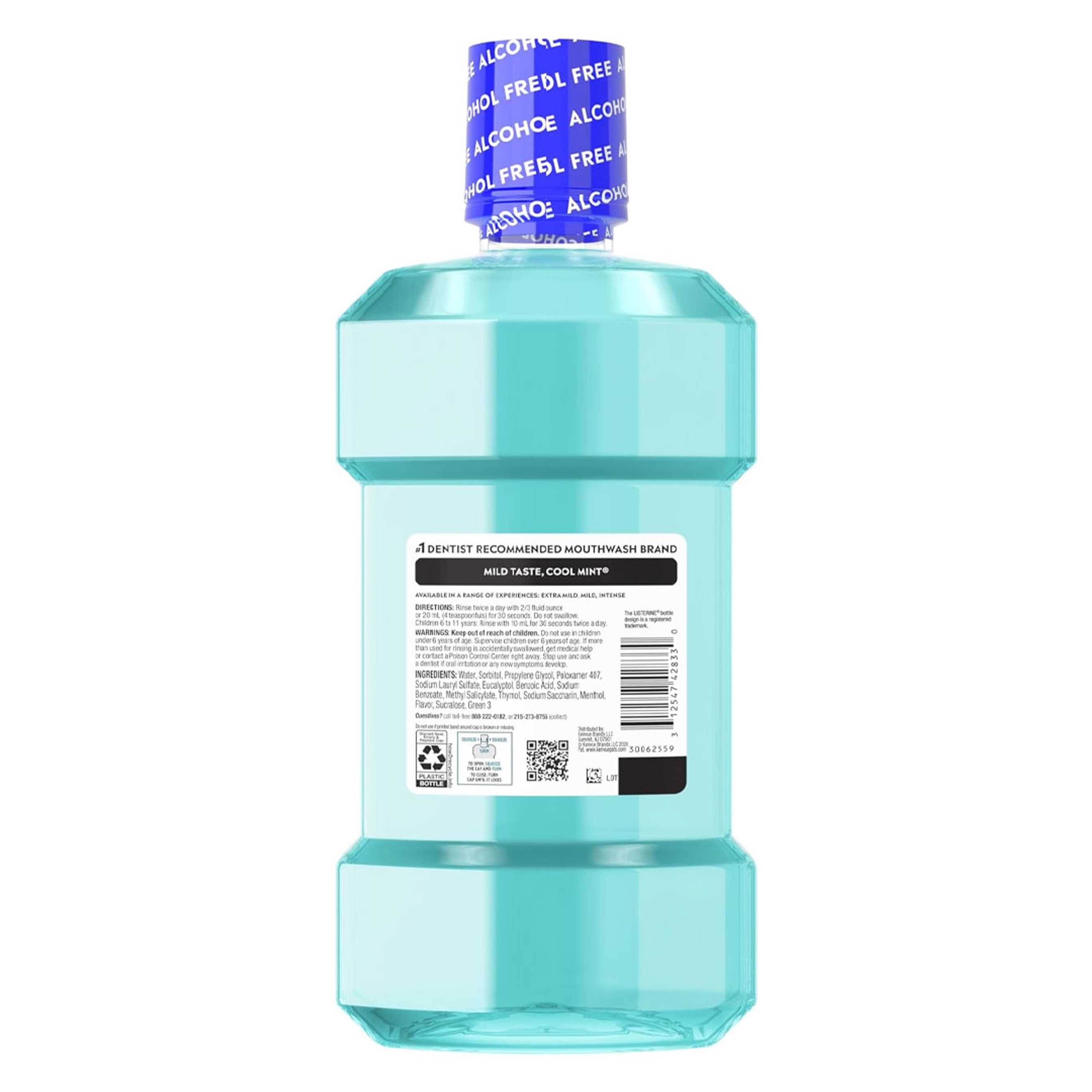 Listerine Cool Mint Alcohol-Free Mild Mouthwash 33.8 fl.oz - Fights Bad Breath Germs for A Fresher & Cleaner Mouth 9