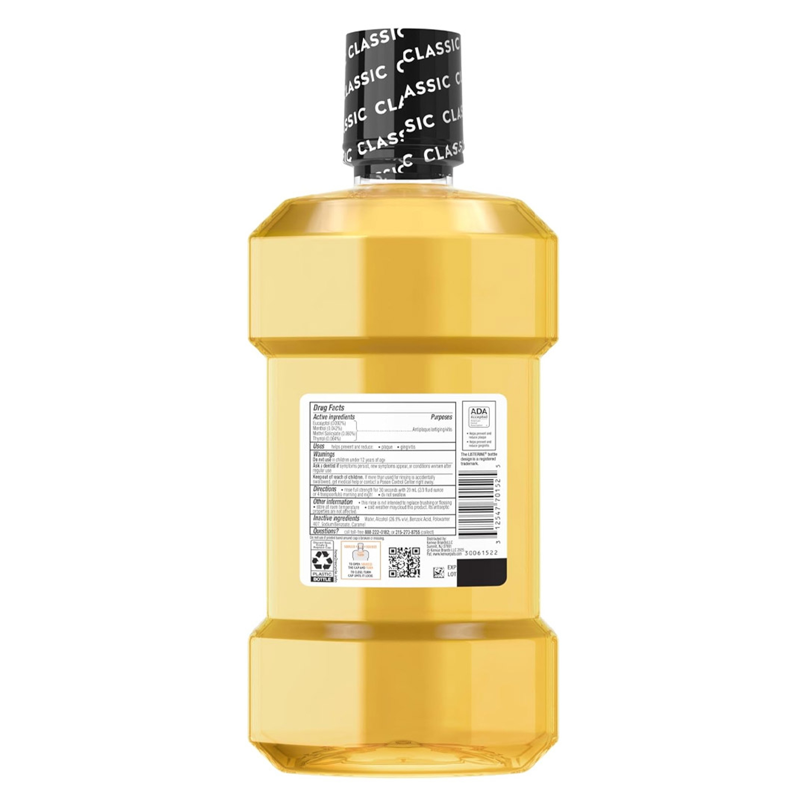 Listerine Original Intense Antiseptic Mouthwash 33.8 fl.oz - Oral Rinse Helps Reduce Bad Breath, Plaque & Gingivitis 9