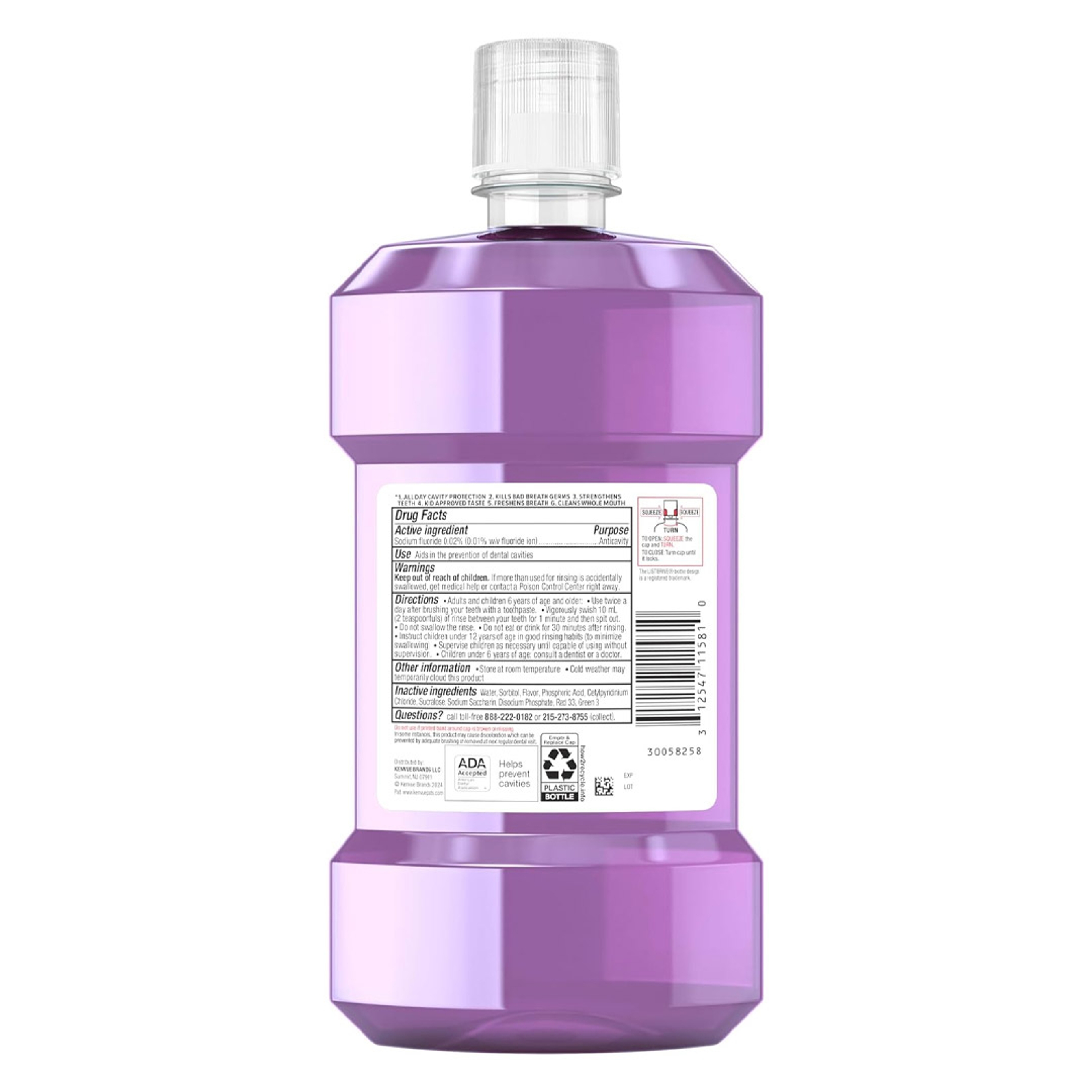 Listerine Total Care Kids Alcohol-Free Mouthwash, Berry Splash, 16.9 fl.oz - Anticavity Fluoride Oral Rinse for Stronger Teeth 7