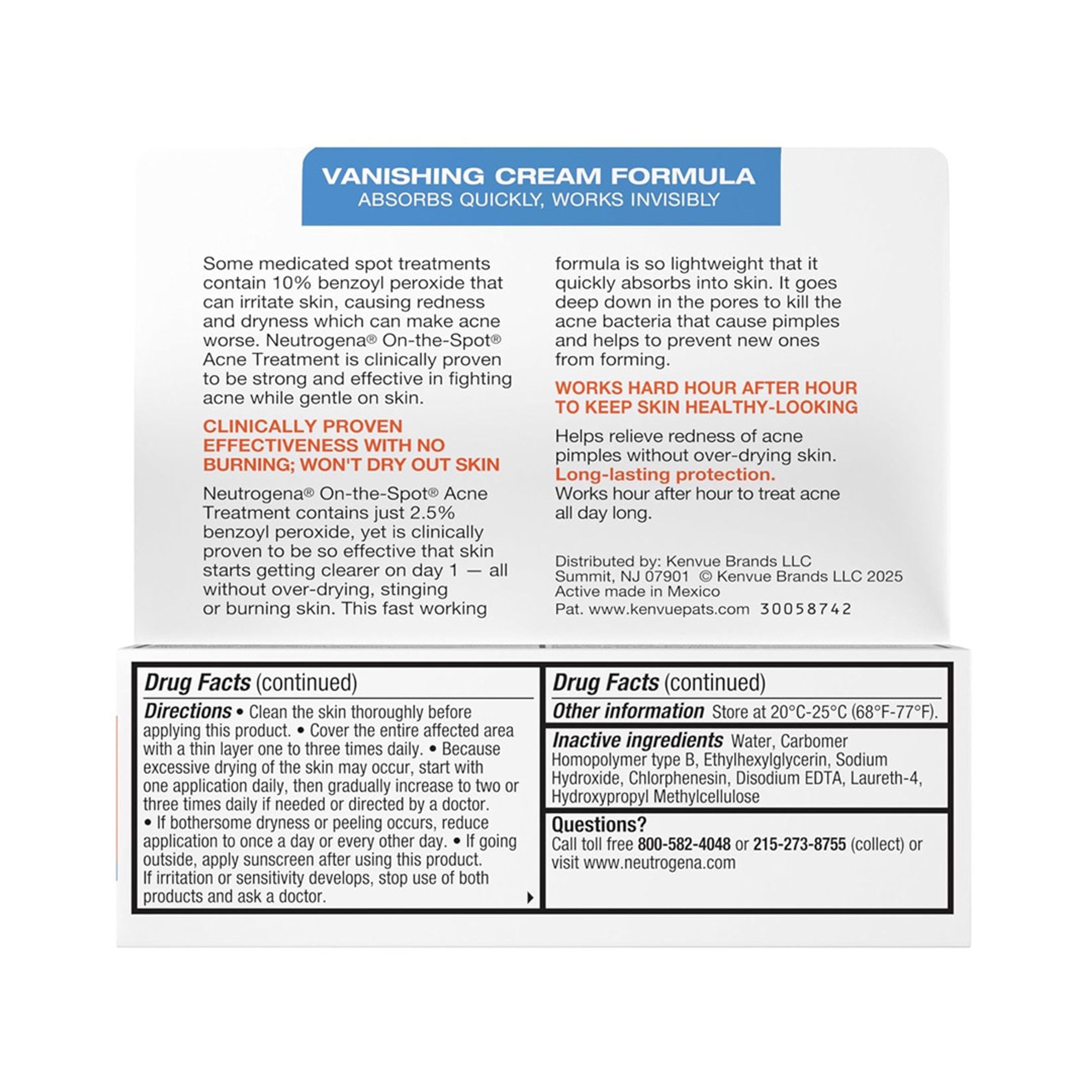 Neutrogena On-The-Spot Acne Treatment 0.75 oz - Lightweight, Fast-Absorbing & Oil-Free Formula 5