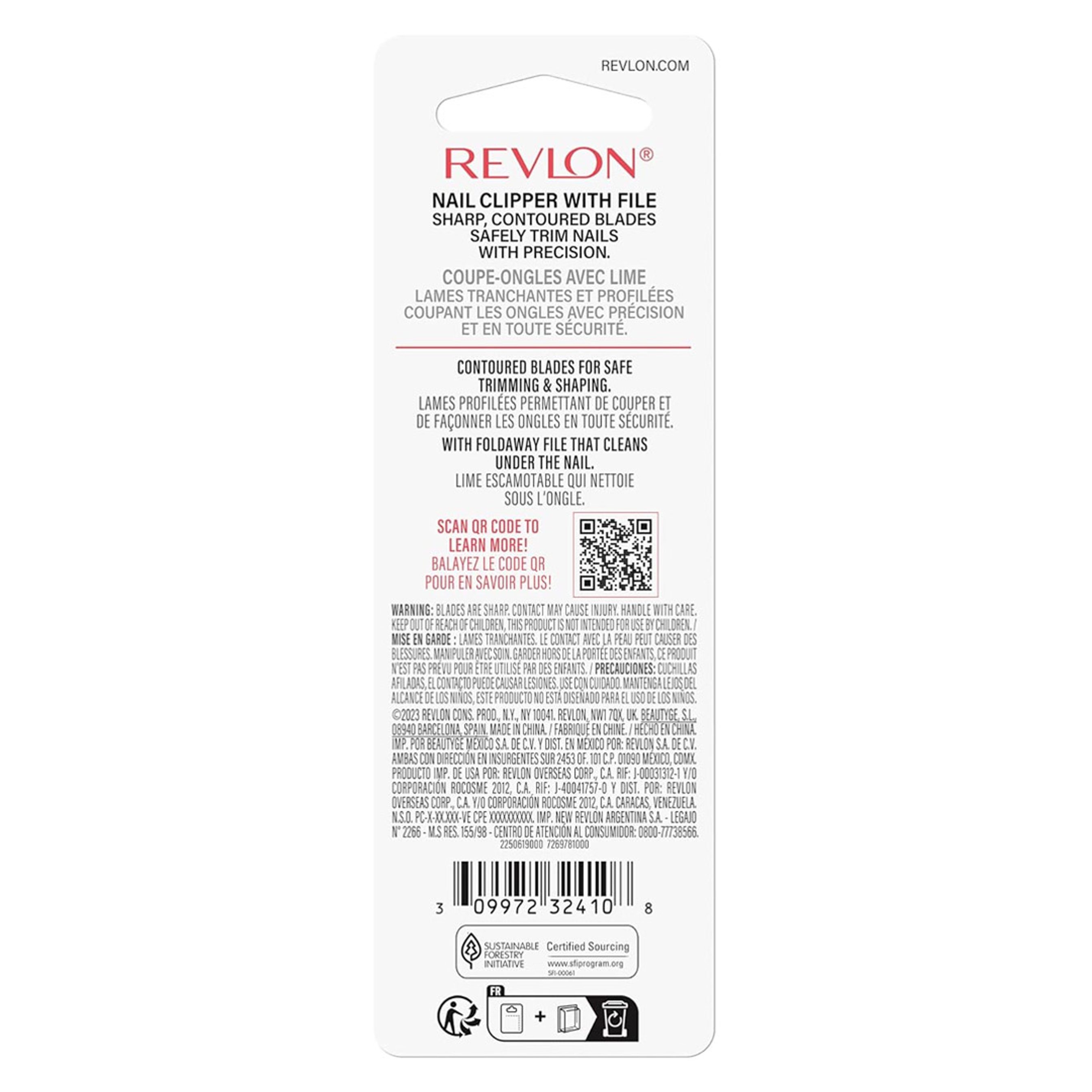 Revlon Nail Clipper 1 Count - File & Curved Blade for Accurate, Easy Trimming & Grooming 8