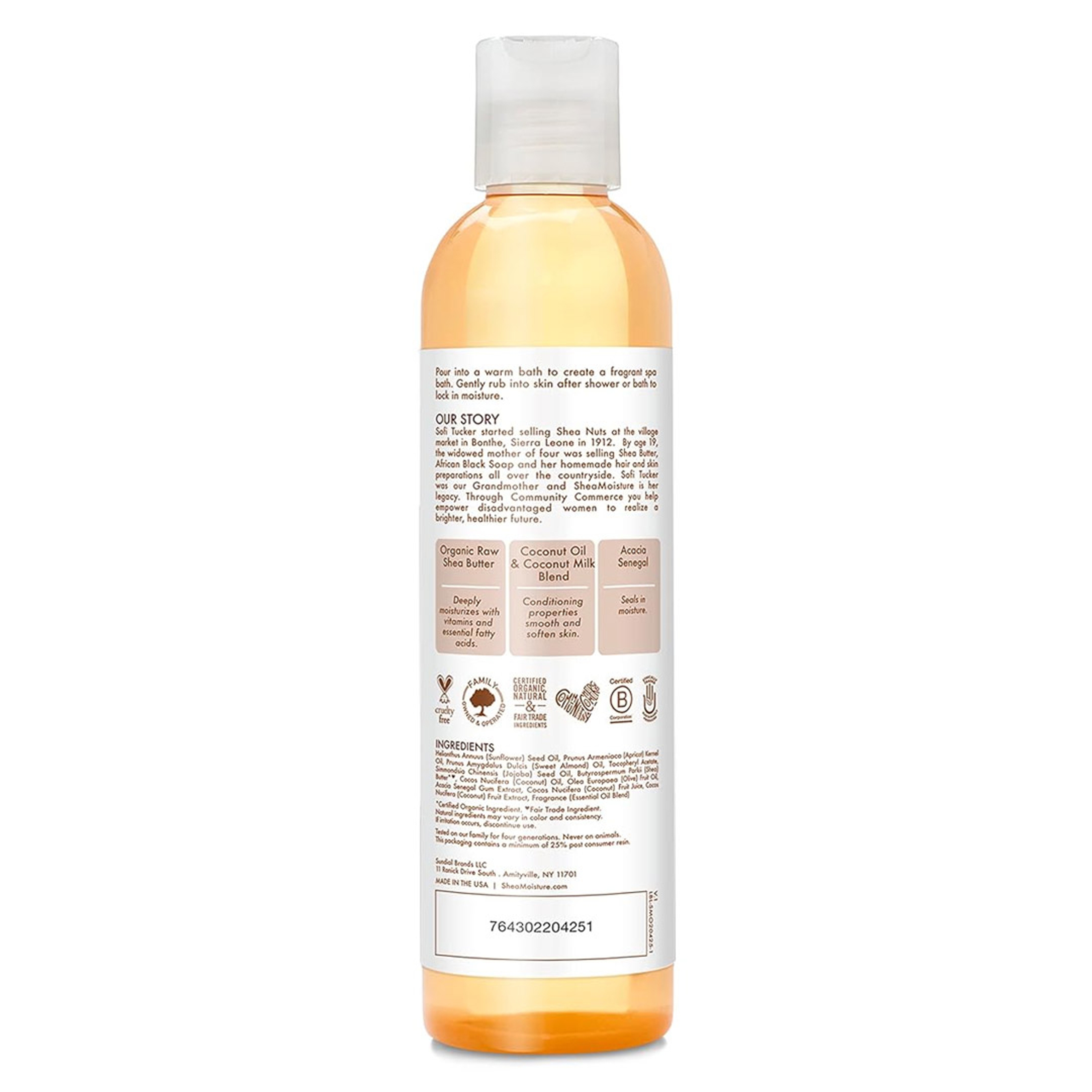 SheaMoisture Daily Hydration Body Oil 8 fl.oz - Moisturizing & Nourishing Oil for Dry Skin with Virgin Coconut Oil 10