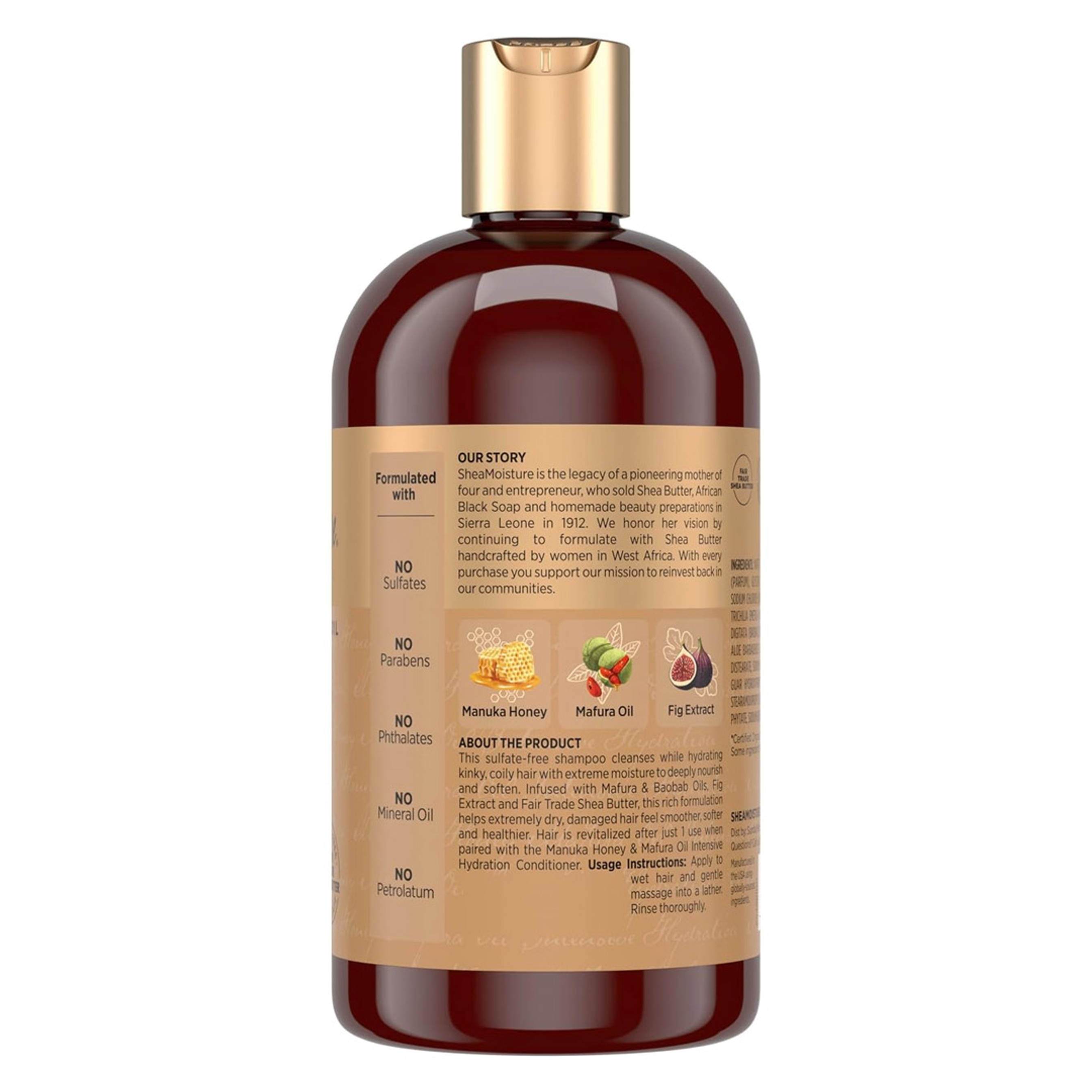 SheaMoisture Intensive Hydration Shampoo 13 fl.oz - with Manuka Honey & Mafura Oil for Dry, Damaged Hair 10