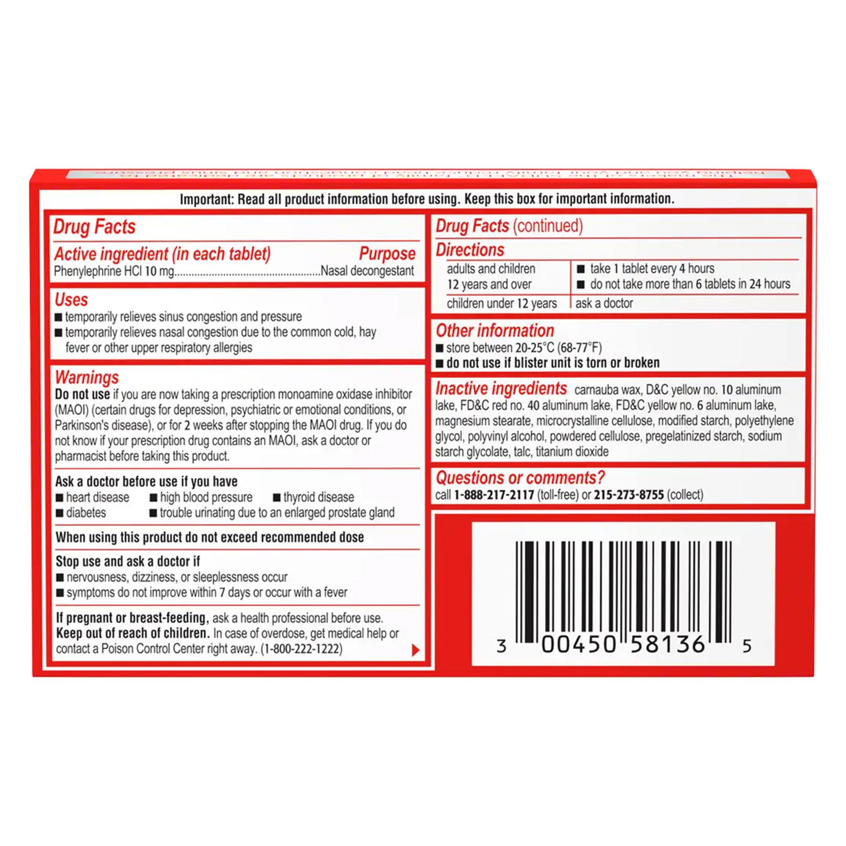 Sudafed PE Sinus Congestion Relief Tablets 36 Count 7