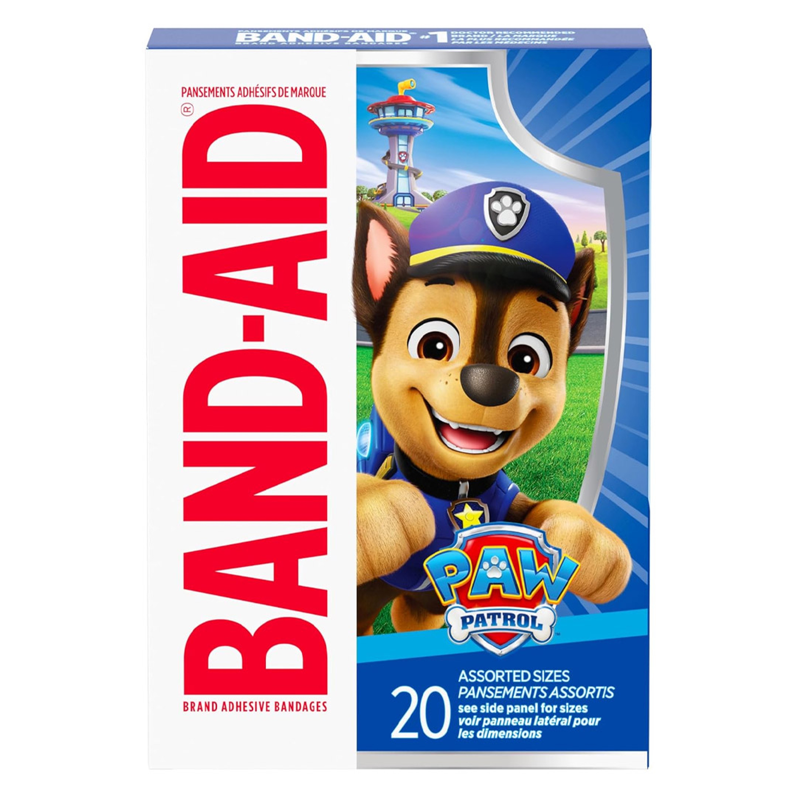 Band-Aid Brand Adhesive Bandages, Paw Patrol, 20 Count - Assorted Sizes, Covers & Protects Minor Cuts & Scrapes 6
