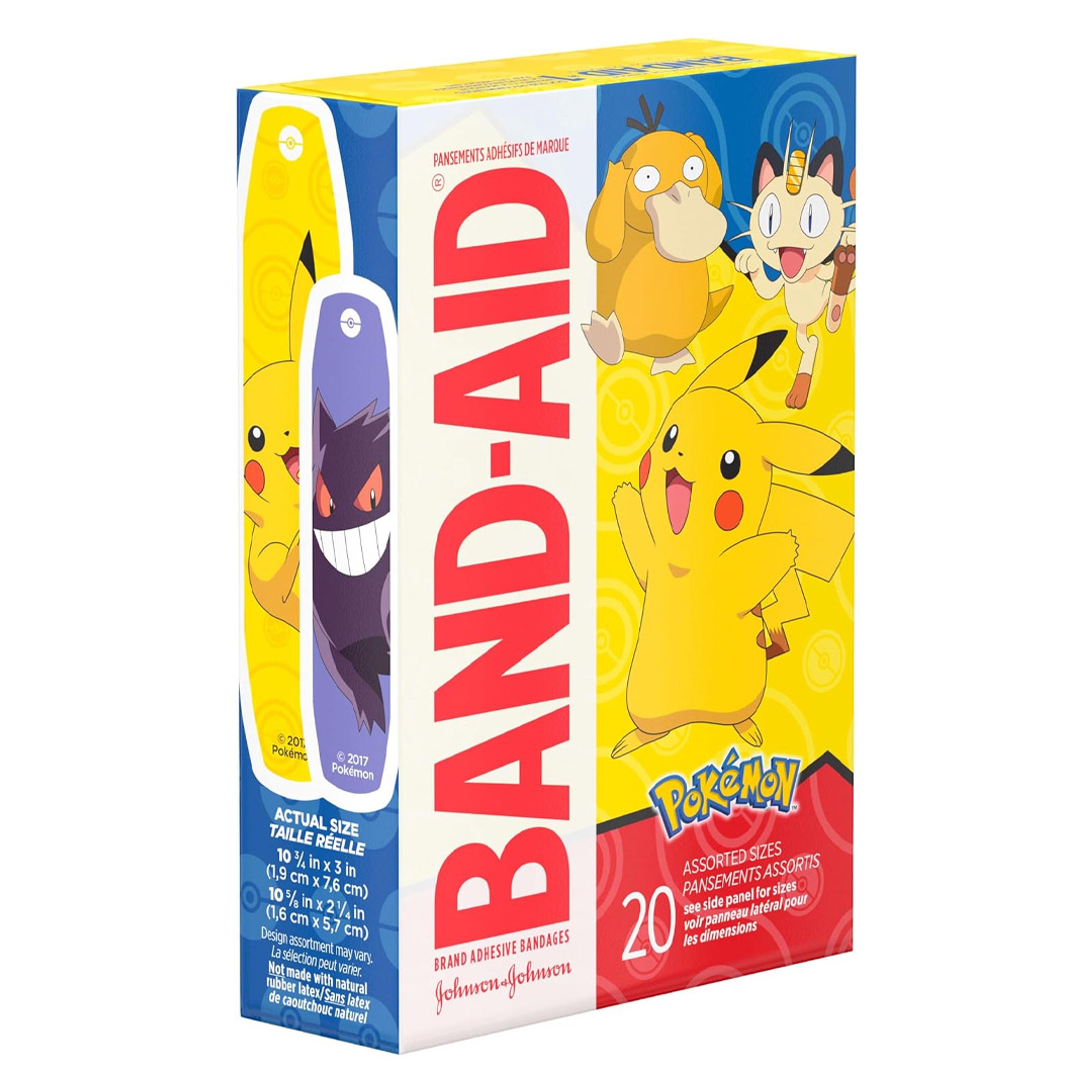 Band-Aid Brand Adhesive Bandages, Pokémon, 20 Count - Assorted Sizes, Covers & Protects Minor Cuts & Scrapes 7