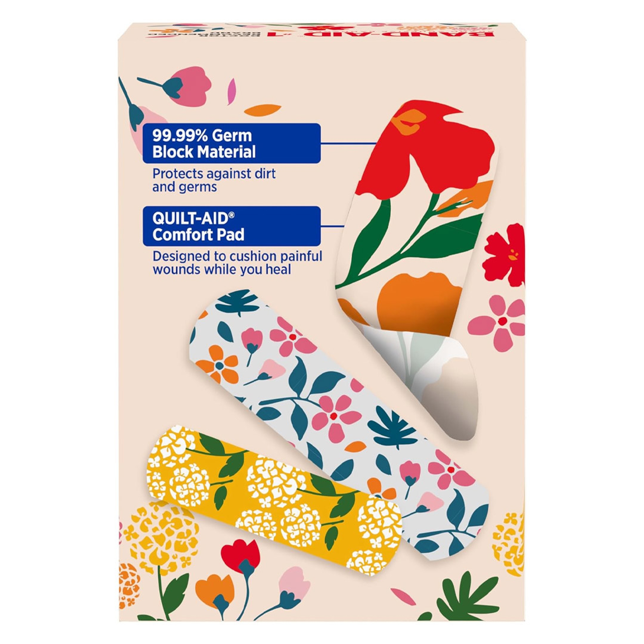 Band-Aid Brand Flexible Fabric Adhesive Bandages, Wildflower Designs, 30 Count - Assorted Sizes, Comfortable Protection 8