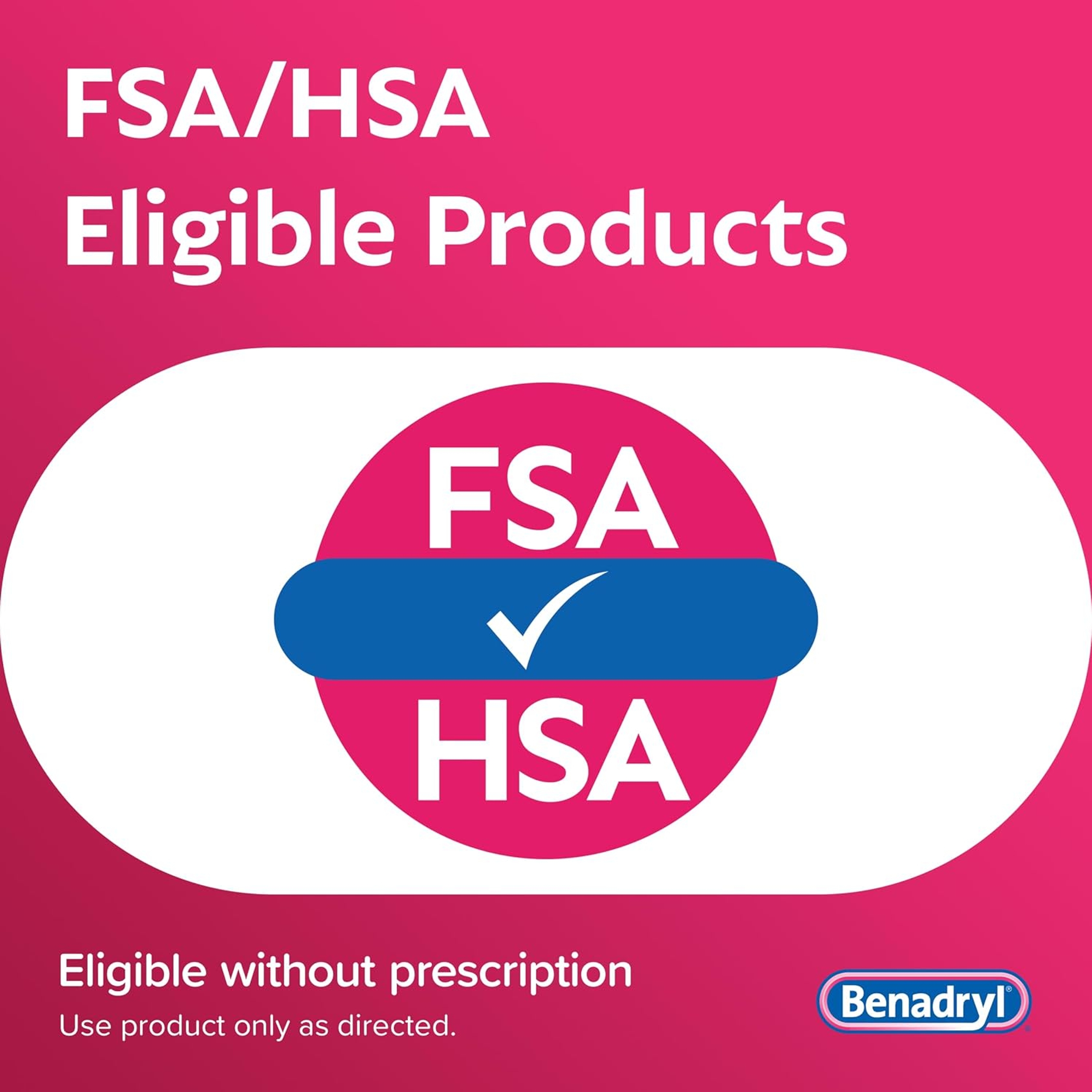 Benadryl Extra Strength Antihistamine Allergy Relief Tablets 24 Count - Diphenhydramine HCl 50mg 7