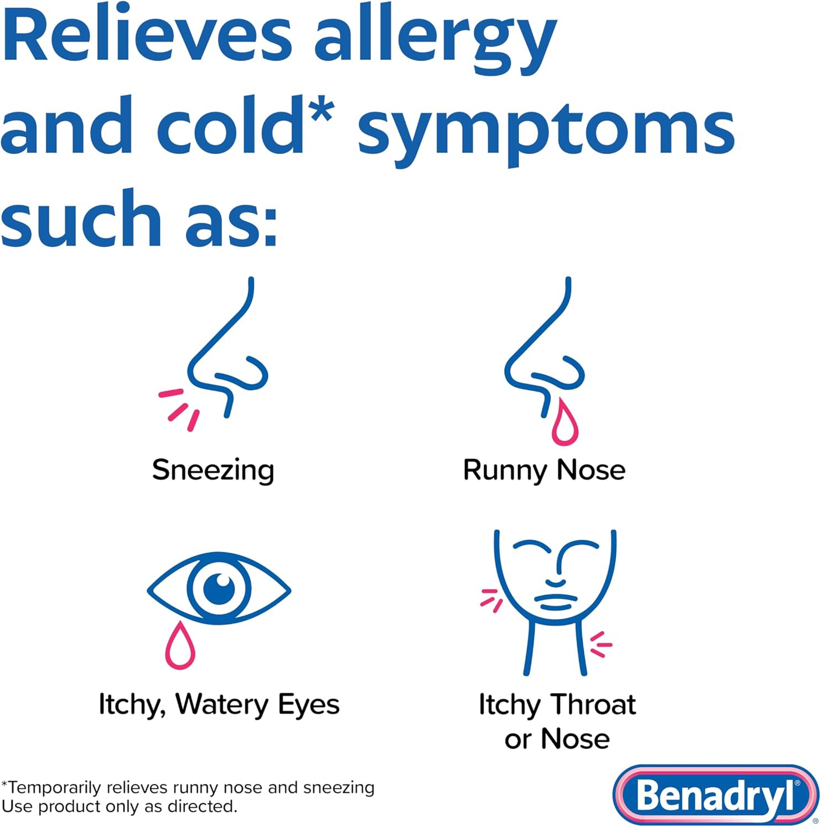 Benadryl Ultratabs Antihistamine Allergy Relief Tablets 2 Count (Pack of 4) - Diphenhydramine HCl 25mg 3