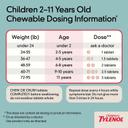 Children's Tylenol Chewables with 160 mg Acetaminophen, Pain Reliever & Fever Reducer for Kids' Cold + Flu Symptoms, Headache, Sore Throat & Toothache, Aspirin-Free, Grape Flavor, 24 ct 7
