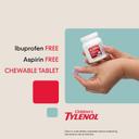 Children's Tylenol Chewables with 160 mg Acetaminophen, Pain Reliever & Fever Reducer for Kids' Cold + Flu Symptoms, Headache, Sore Throat & Toothache, Aspirin-Free, Grape Flavor, 24 ct 4