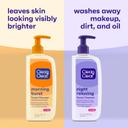 Clean & Clear Morning Burst & Night Relaxing Facial Cleansers, 16 fl.oz Total - Citrus Scent, Oil-Free Face Wash for Daily Cleansing 3