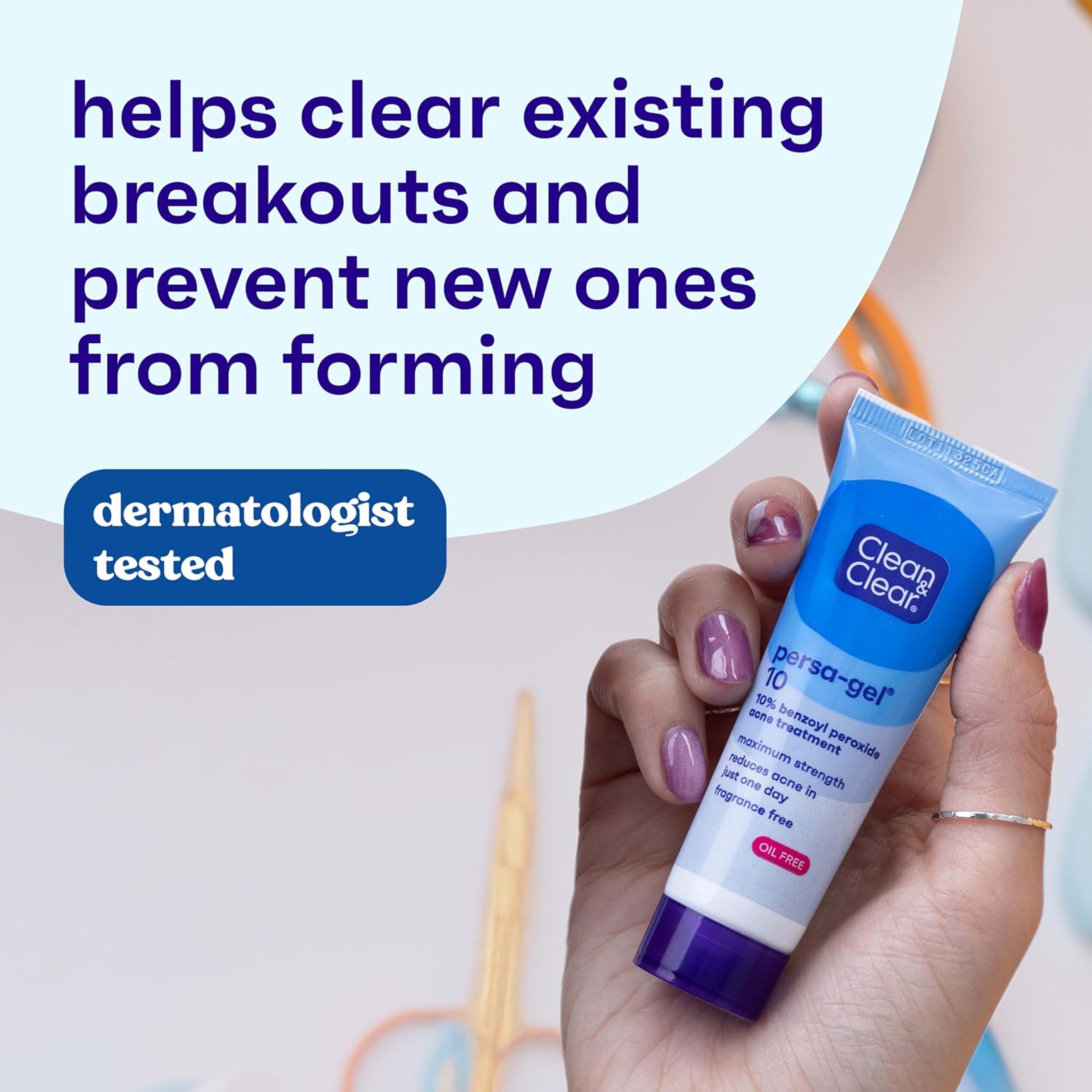 Clean & Clear Persa-Gel 10 Acne Spot Treatment 1 oz - Oil-Free, 10% Benzoyl Peroxide Visibly Reduces Acne in One Day 5