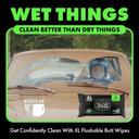 DUDE Wipes Herbal Relief Flushable Wipes 48 Count (Pack of 3) - Extra-Large Adult Wet Wipes, Witch Hazel 7