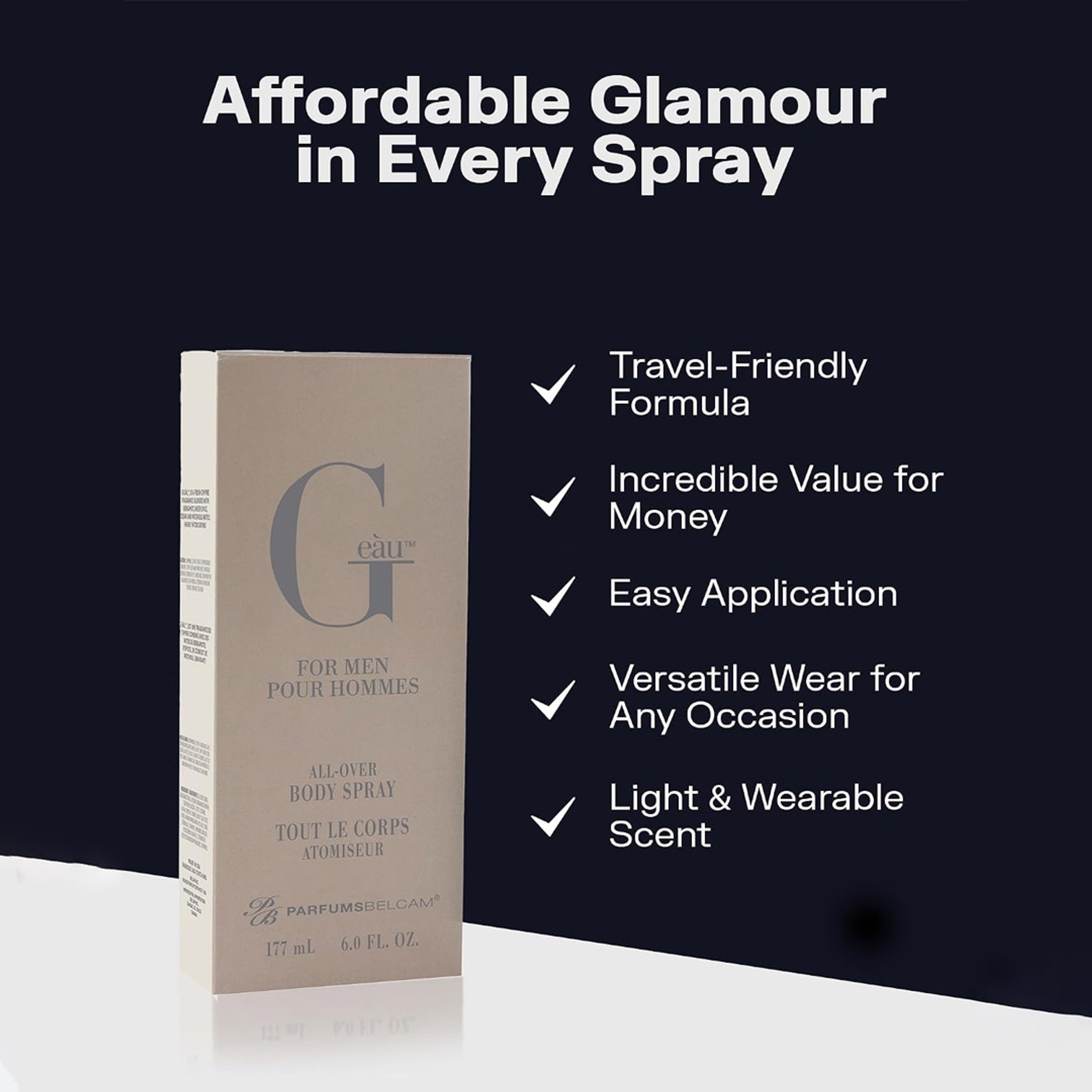 G eàu All Over Body Spray for Men 6 fl.oz - Fresh Chypre Fragrance 3