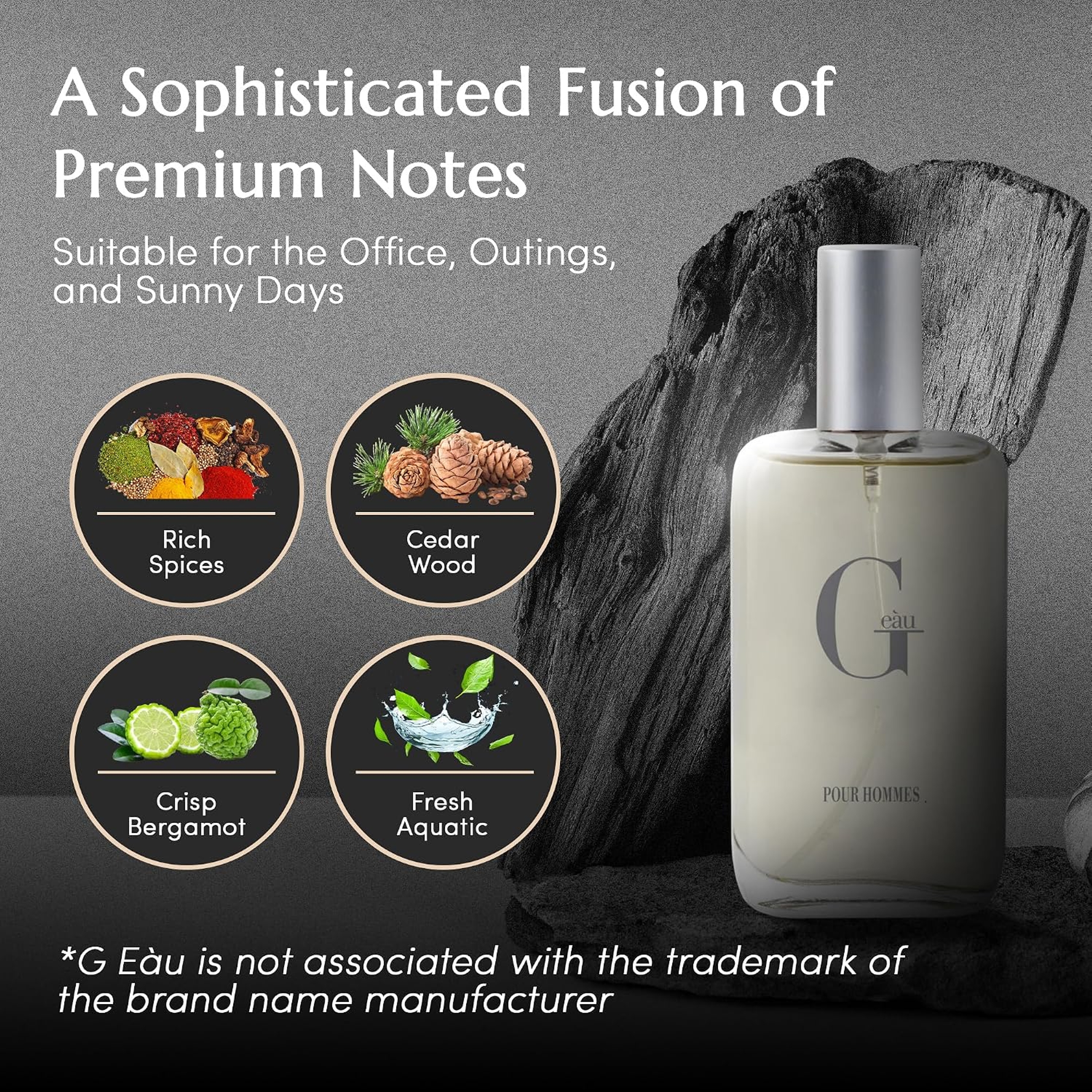 G eau Eau de Toilette for Men 3.4 fl.oz - Fresh Aquatic Woody Citrus Fragrance 4