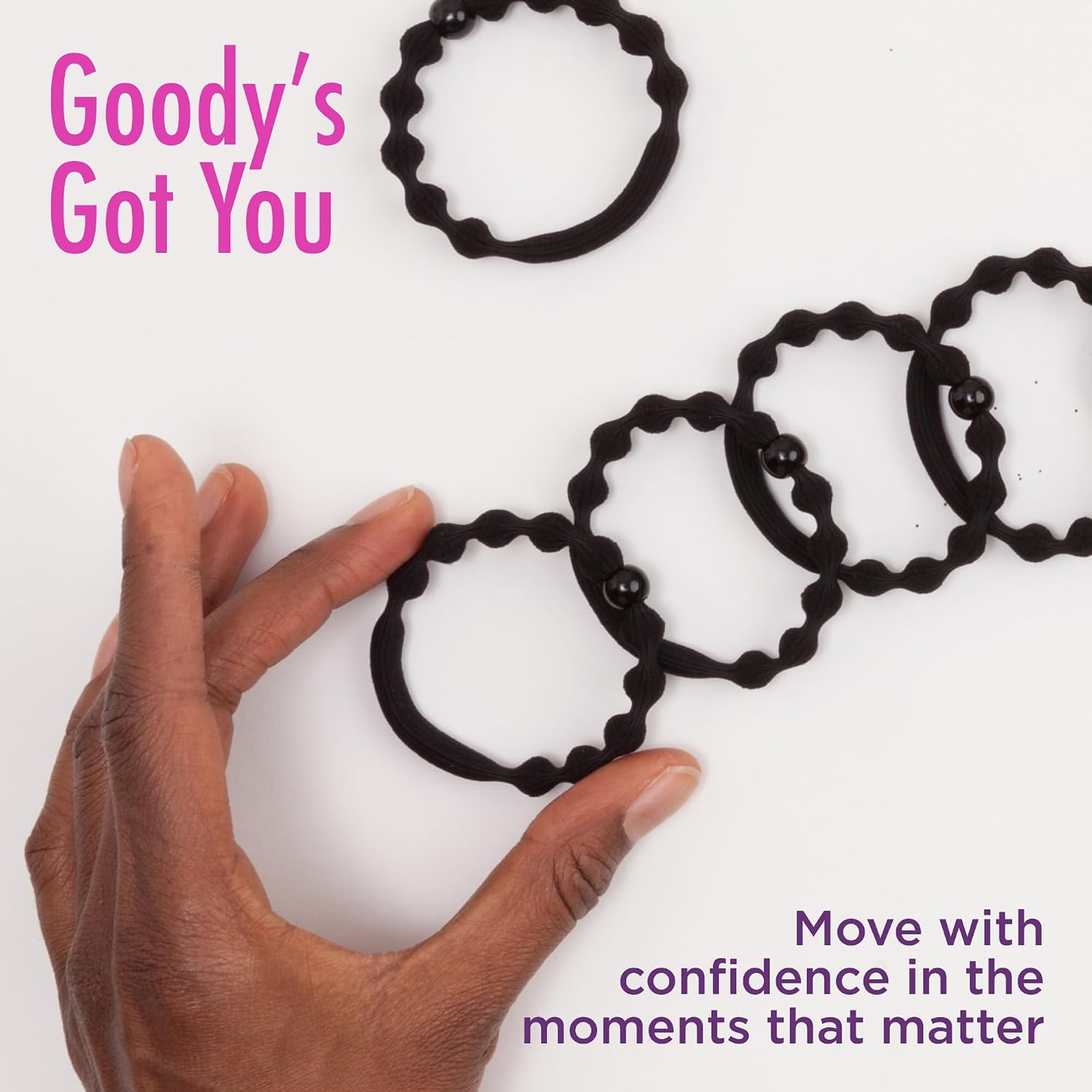 Goody Ouchless Forever Hair Elastics, Neon Rainbow, 10 Count - Damage-Free Bands, 3X Stronger Hair Ties, Retainable Shape 7