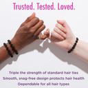Goody Ouchless Forever Hair Elastics, Neon Rainbow, 10 Count - Damage-Free Bands, 3X Stronger Hair Ties, Retainable Shape 4