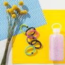 Goody Ouchless Forever Hair Elastics, Neon Rainbow, 10 Count - Damage-Free Bands, 3X Stronger Hair Ties, Retainable Shape 8