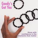 Goody Ouchless Forever Hair Elastics, Black, 10 Count - Damage-Free Bands, 3X Stronger Hair Ties, Retainable Shape 8
