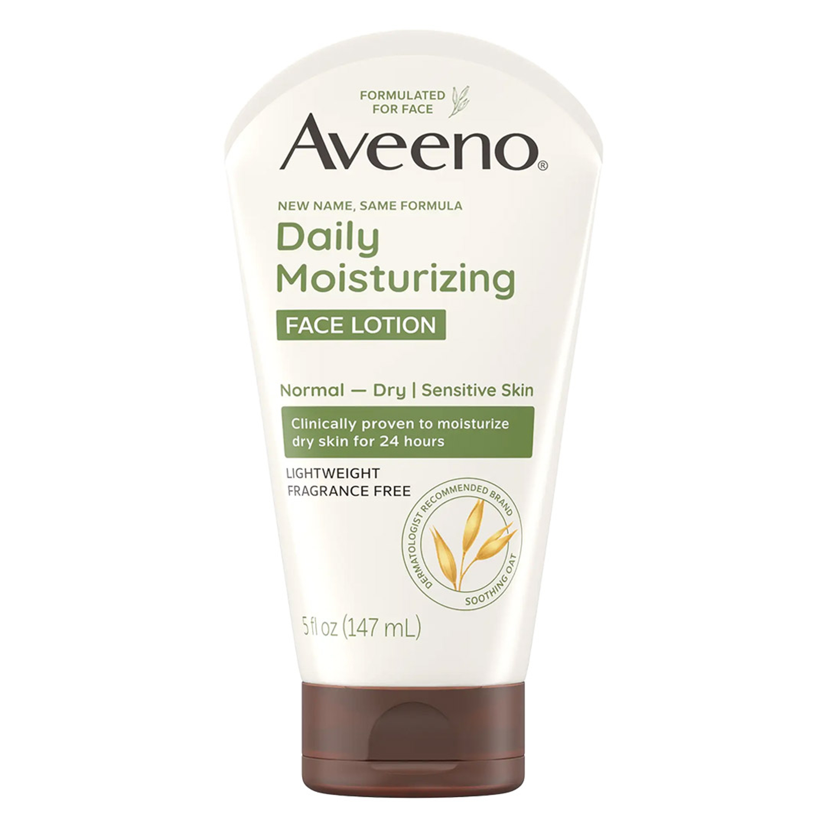 Aveeno Daily Moisturizing Face Lotion 5 oz - Soothing Lightweight Moisturizer for Dry & Sensitive Skin, Fragrance-Free 1