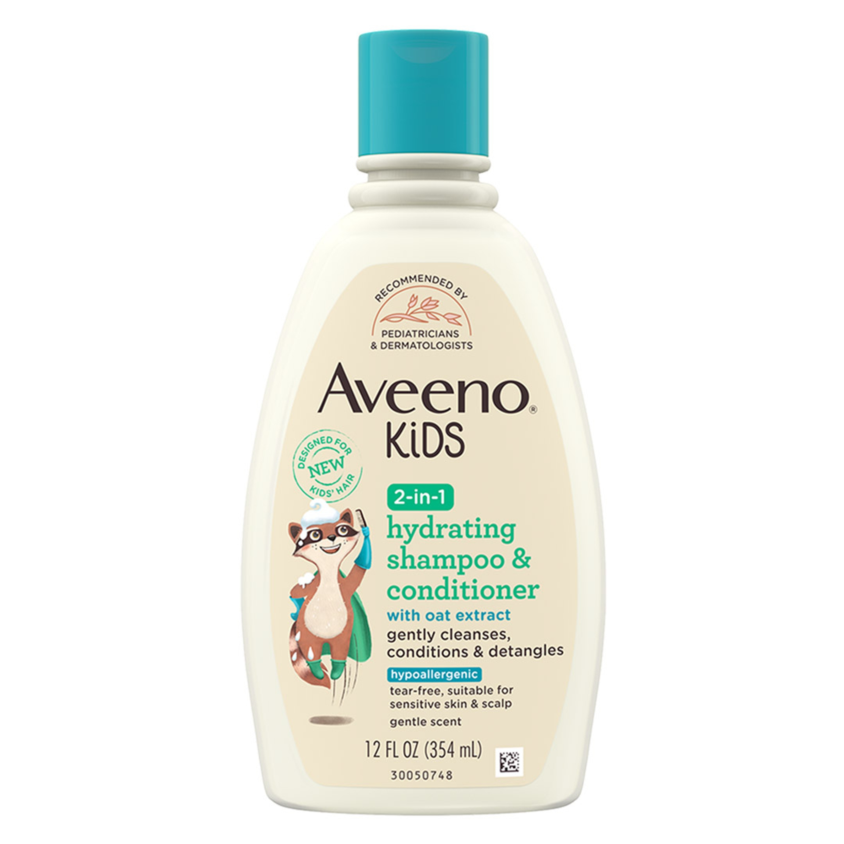Aveeno Kids Hydrating Shampoo & Conditioner 12 fl.oz - Gently Cleans, Conditions & Detangles for Sensitive Skin & Scalp 1