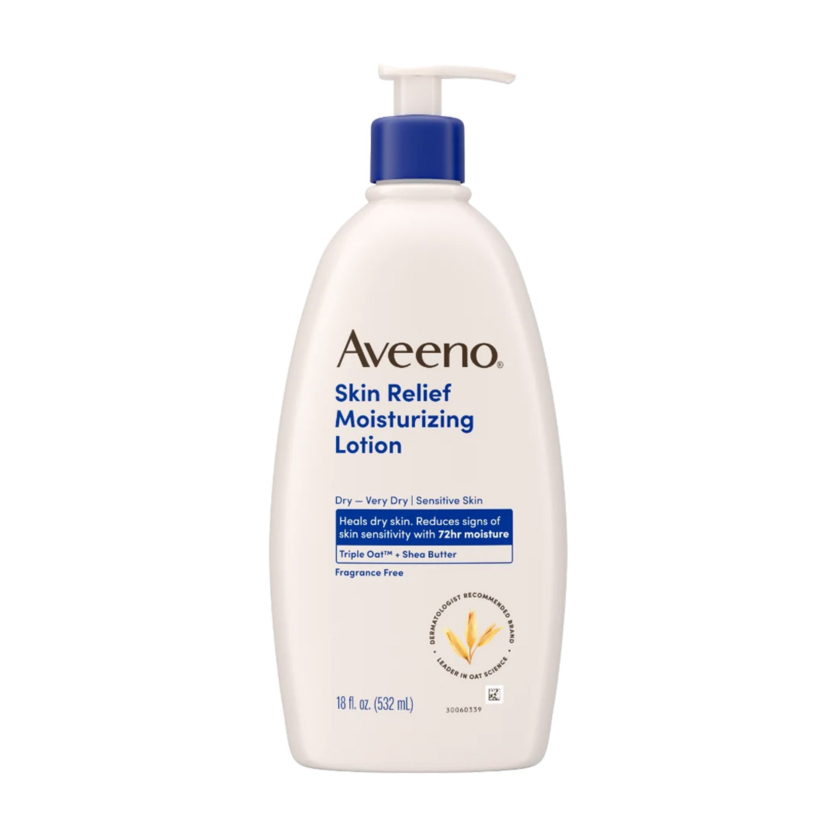 Aveeno Skin Relief Moisturizing Lotion 18 fl.oz - with Soothing Triple Oat & Shea Butter for Very Dry Skin, Fragrance-Free 1