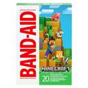 Band-Aid Brand Adhesive Bandages, Minecraft, 20 Count - Assorted Sizes, Covers & Protects Minor Cuts & Scrapes 1