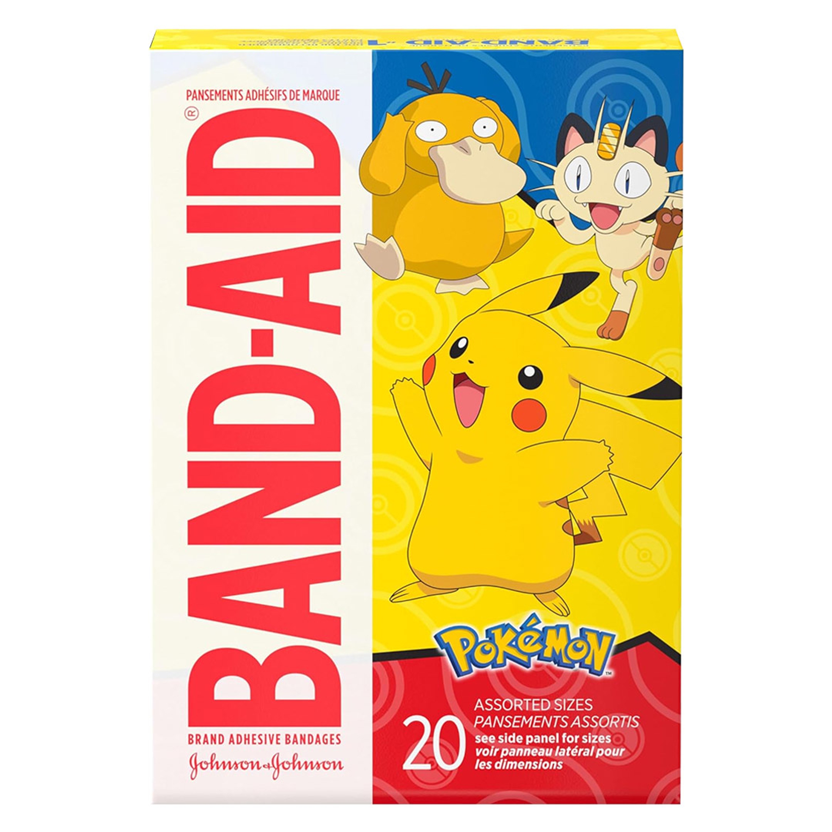Band-Aid Brand Adhesive Bandages, Pokémon, 20 Count - Assorted Sizes, Covers & Protects Minor Cuts & Scrapes 1