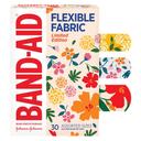 Band-Aid Brand Flexible Fabric Adhesive Bandages, Wildflower Designs, 30 Count - Assorted Sizes, Comfortable Protection 1