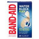 Band-Aid Brand Water Block Flex Adhesive Bandages, All One Size, 20 Count - Waterproof Protection, Ultra-Flexible Design 1