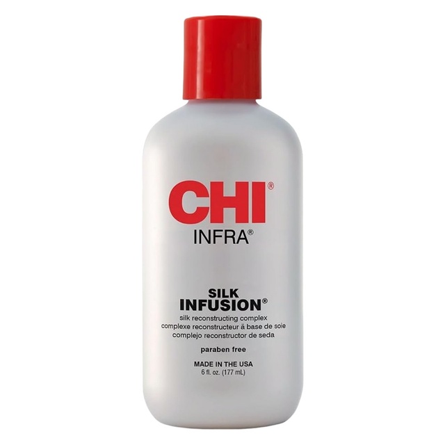 CHI Infra Silk Infusion 6 fl.oz - Silk Reconstructing Leave-In Hair Treatment for Creating Smooth, Shiny, Strong Hair
