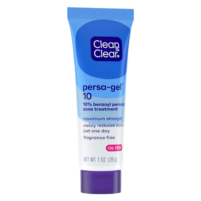 Clean & Clear Persa-Gel 10 Acne Spot Treatment 1 oz - Oil-Free, 10% Benzoyl Peroxide Visibly Reduces Acne in One Day