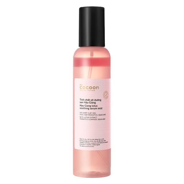 Cocoon Hau Giang Lotus Soothing Serum Mist 6.76 fl.oz - Deeply Hydrates & Boosts Radiant Glow for Sensitive Skin