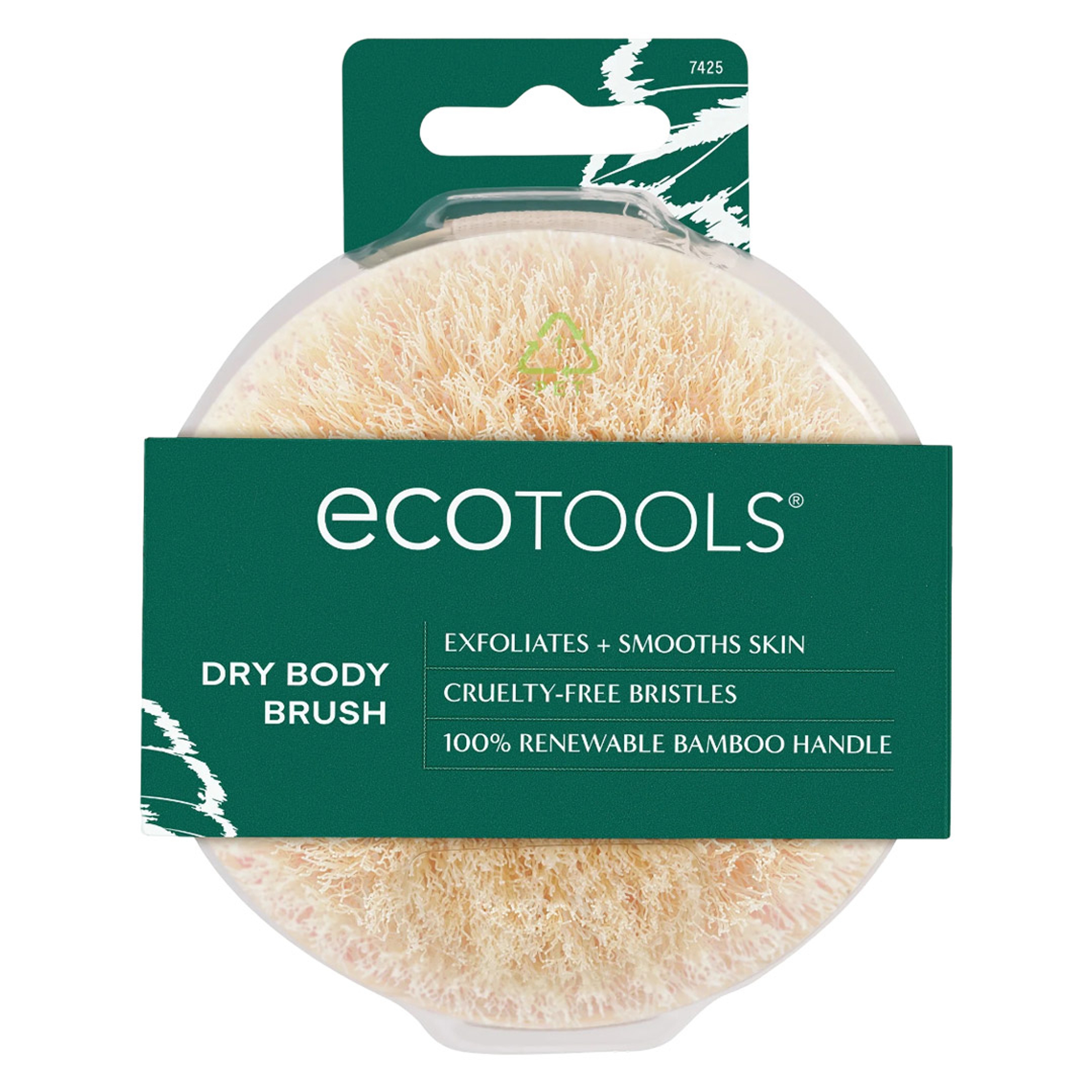 EcoTools Dry Body Brush, Pink, 1 Count - Body Scrub Brush for Dry Brushing, Smooth Skin 1