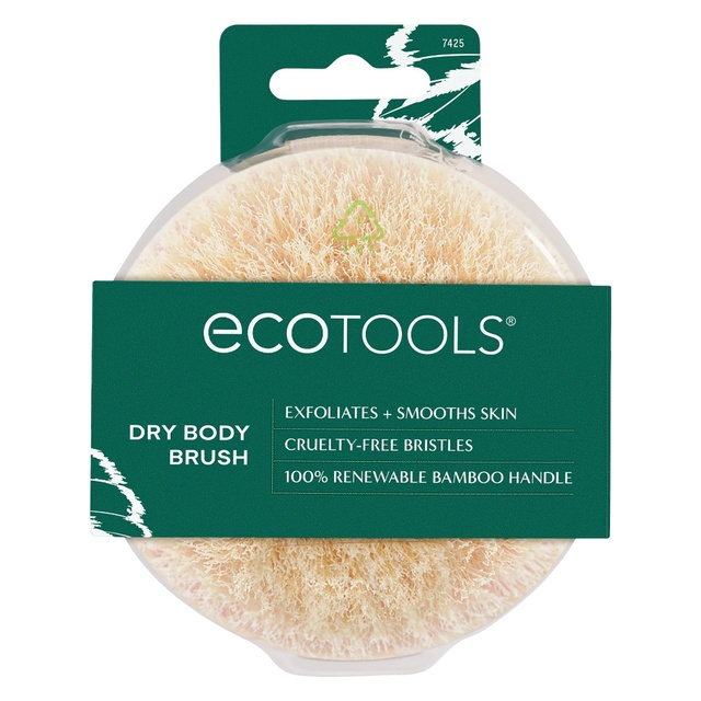 EcoTools Dry Body Brush, Pink, 1 Count - Body Scrub Brush for Dry Brushing, Smooth Skin