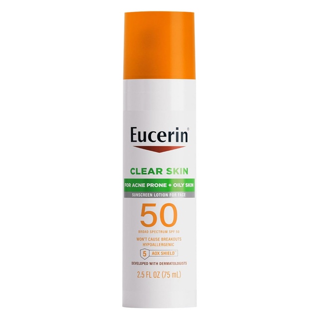 Eucerin Clear Skin SPF 50 Face Sunscreen 2.5 fl.oz - Broad Spectrum Sunscreen for Acne Prone, Oily Skin — Out of stock