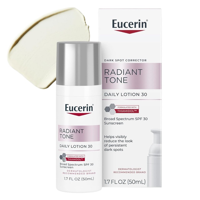 Eucerin Radiant Tone Daily Lotion SPF 30 1.7 fl.oz - Daily Face Moisturizer, Dark Spot Corrector for All Skin Types