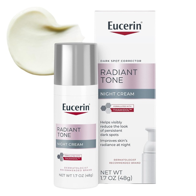 Eucerin Radiant Tone Night Cream 1.7 oz - Night Face Moisturizer, Dark Spot Corrector for All Skin Types