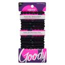 Goody Ouchless Forever Hair Elastics, Black, 10 Count - Damage-Free Bands, 3X Stronger Hair Ties, Retainable Shape 1