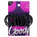 Goody Ouchless Hair Elastics, Black, 36 Count - Strong Hold, No-Damage Hair Ties for Fine to Medium Hair 1