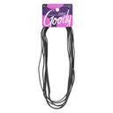 Goody Ouchless Thin Hair Flat Narrow Headwrap, Black, 6 Count - Gentle & Comfortable Hold 1
