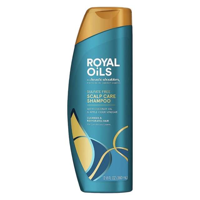 Head & Shoulders Royal Oils Sulfate Free Scalp Care Shampoo 12.8 fl.oz - Moisturizing Shampoo for Curly & Coily Hair