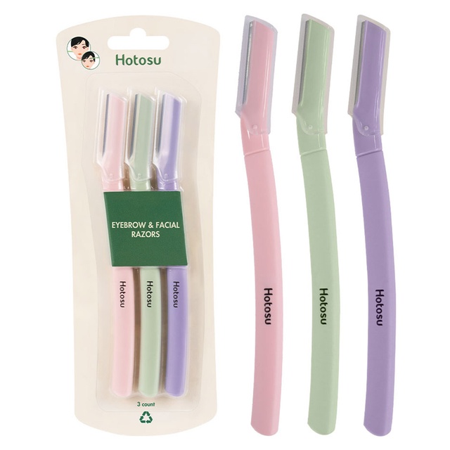 Hotosu Eyebrow And Facial Razors 3 Count - Multi-Purpose Tool — Out of stock